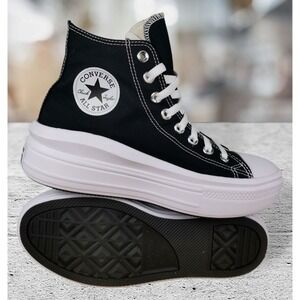 Converse Chuck Taylor All Star Move Platform Women's Sneakers Black/White Size 9